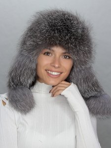 128-35 Ушанка Чернобурка