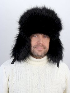 60М-30 Ушанка Кожа Енот